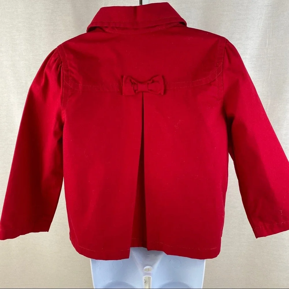 Gymboree Red Button Front Jacket Size 3/4 NWOT